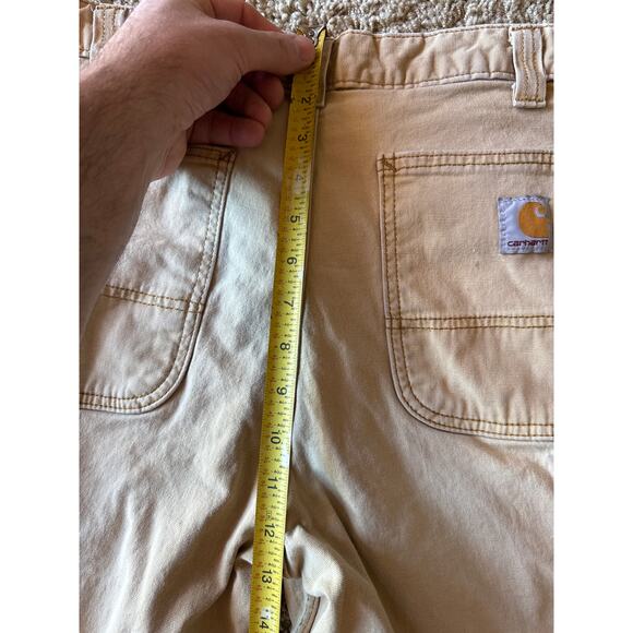 Carhartt Relaxed Fit Duck Twill Faded Caramel 32 Carpenter Workwear Shorts - Picture 6 of 8